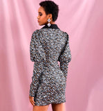 CHEYENNE animal print blazer dress