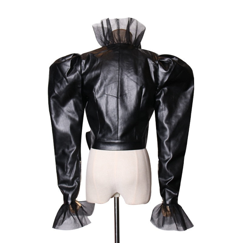 DOLANO flare-sleeve short jacket
