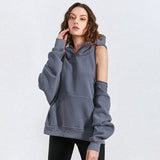 Hooded sweatshirt with a twist