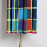 MERCEDES Plaid Colorful Maxi Dress
