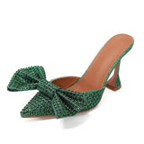 Cinderella rhinestone mules