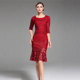 CLEO Elegant Lace Dress in colors