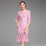 CLEO Elegant Lace Dress in colors