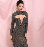 CHARLOTTE Turtleneck Long Sleeve Maxi Dress