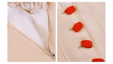 Vintage-like buttoned crop top