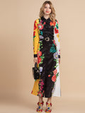 THEA Belted Floral Print Dress