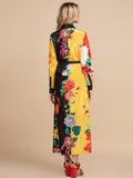 THEA Belted Floral Print Dress