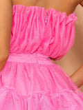 LEGACY Multilayer Trail Dress In Pink