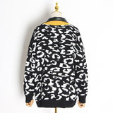 Lapel Collar Leopard Jacket
