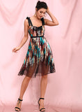 KACHORRA Sequinned Mesh Dress