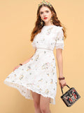 PRINCESS Hollow out Embroidery Mini Dress