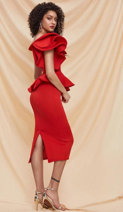 PRIMROSE Ruffles Off Shoulder Dress