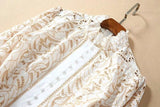 AURELIA eyelet lace mini dress