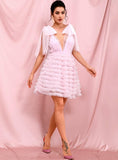 REGINA Puffy dress in pink