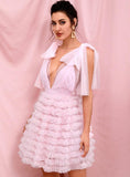 REGINA Puffy dress in pink