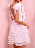 REGINA Puffy dress in pink