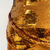 Bronze orange party mini skirt