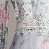 LUELLA V-Neck lace dress in colors