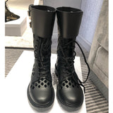 Summer hollow-out ankle boots