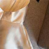 Satin bow top in colors