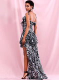 CAROLINA Long back Ruffled Strap Dress