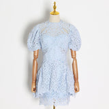 REETA lace mini dress in colors