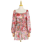 JULIETTE high-waist floral dress