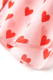 Hearted silk summer blouse