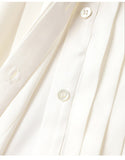 Sophisticated lapel silk blouse