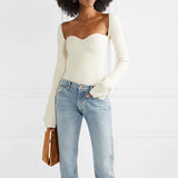 Sweetheart knit tunic in colors