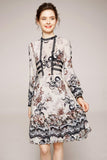 ROWENA Silk printed dress