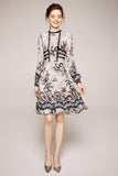ROWENA Silk printed dress