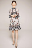 ROWENA Silk printed dress