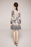 ROWENA Silk printed dress