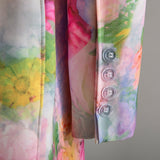 FLORITA backless floral mini dress