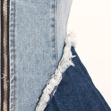 Spaghetti strap denim tunic