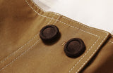 Patchwork buttoned lapel jacket