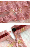LUCILLE ruffled lace midi dress