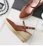 Wedge Slingback Pointy Pump Shoes