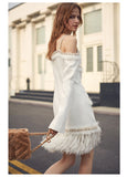 GILLIAN Open Sleeve Tasseled Dress
