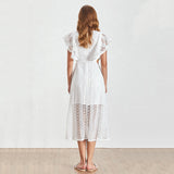 Nelly Hollow Out Midi Dress in colors