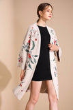 Floriated Embroidery Luxurious Cardigan