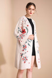 Floriated Embroidery Luxurious Cardigan