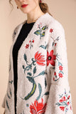 Floriated Embroidery Luxurious Cardigan