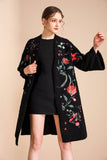 Floriated Embroidery Luxurious Cardigan