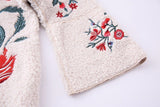 Floriated Embroidery Luxurious Cardigan