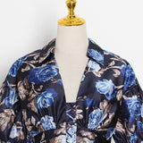 NANCY V-neck Floral Puff Mini Dress