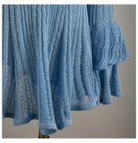 SKYE Ruffled Back Cross Knitting Dress