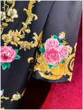 YVONE Floral Beading Loose Mini Dress