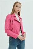 Lapel Zipper Jacket in Colors